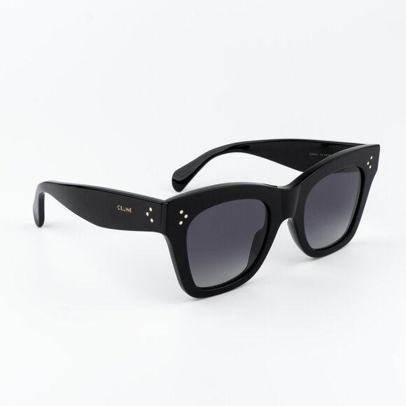 Celine 3 DOTS Women Sunglasses Black Grey Gradient CL4004IN 01D NEW AUTHENTIC - Picture 4 of 13